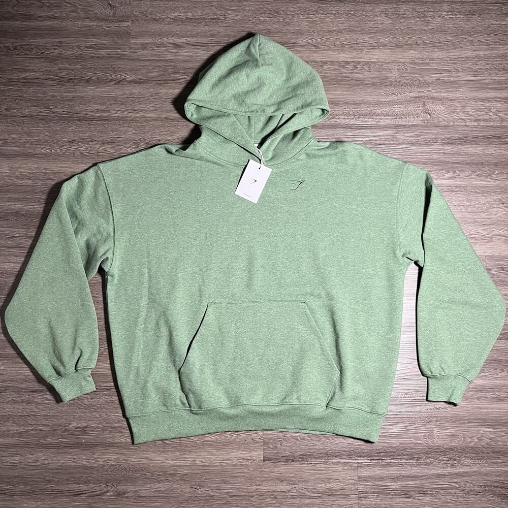 Gymshark Rest Day Sweats Hoodie Women's M Crocodile Green Marl NWT 400gsm